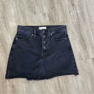 Madewell Dark Denim Mini Skirt